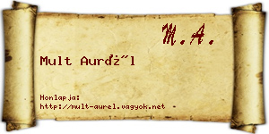 Mult Aurél névjegykártya